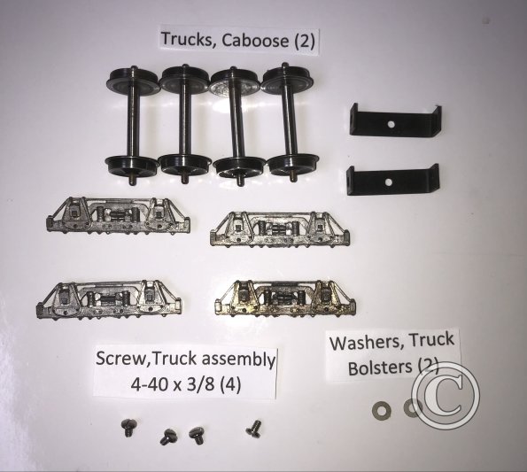 7. Trucks Assembly CBQ Caboose